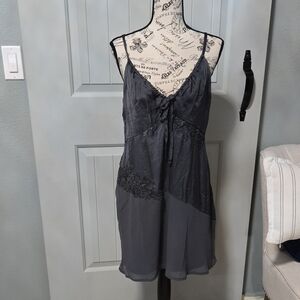 Elegant Black Lace Chemise